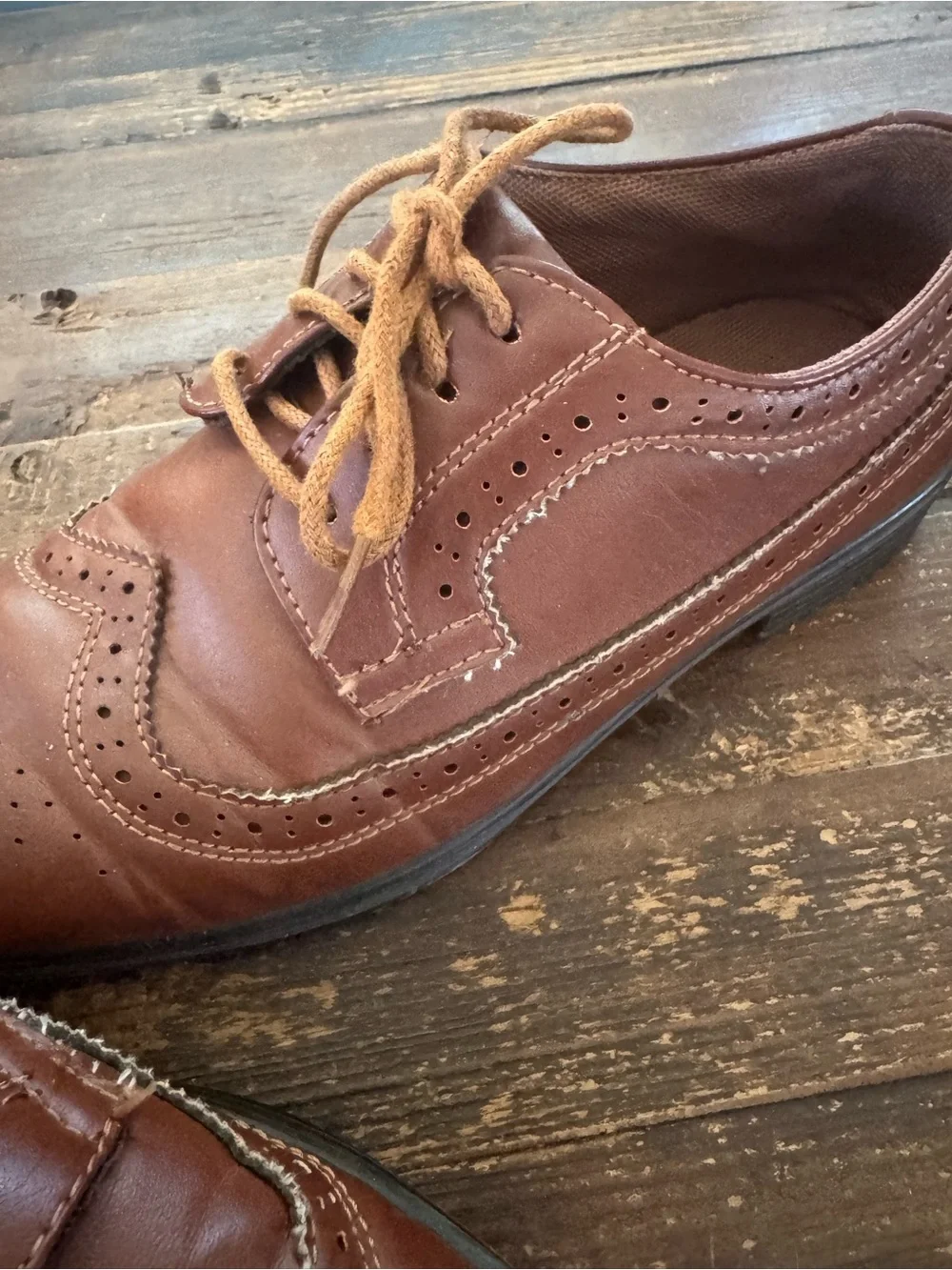 Deer Stags Boys' Ace Formal Dress Shoe Wingtip Oxford